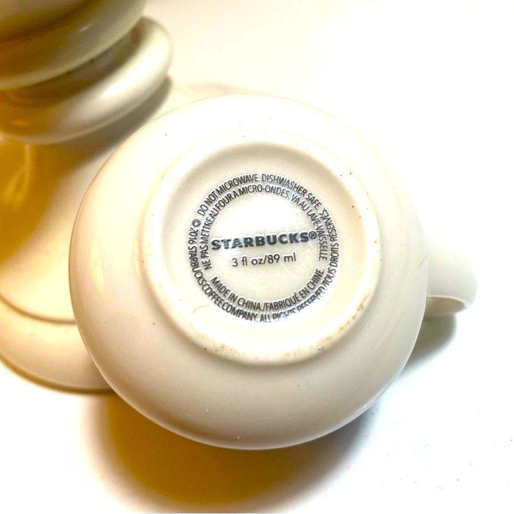 Starbucks Espresso Demitasse Cup BlueYellow Watercolor Coffee Mug (1) 3 oz Cup - Picture 4 of 4